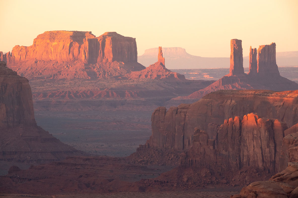 Hunts Mesa zonsondergang