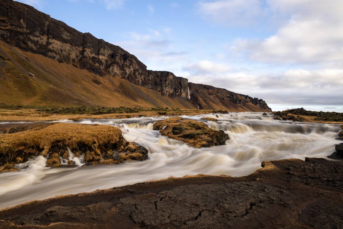 Waterval met lange sluitertijden