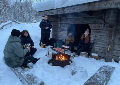 buiten_bbq in de sneeuw